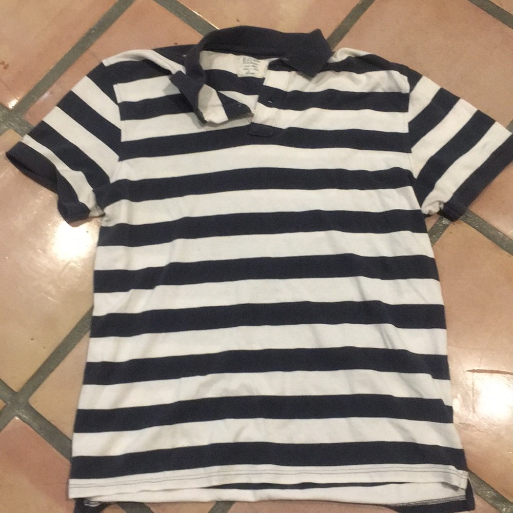 J. Crew striped polo shirt. Size Large
